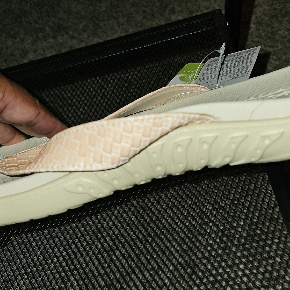 KuaiLu Yoga Mat Flip Flops Womens US 12 Tan Leather Walking Sandals KHD2764 NWT - Picture 14 of 15
